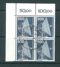 BRD Bund Mi-Nr. 859 Viererblock - Eckrand / Ecke 1  zentrisch gestempelt