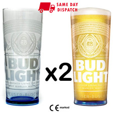 2 x Bud Light Bier Pint