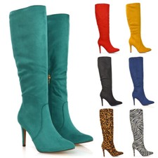 Kniehohe Damenstiefel spitz