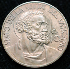 10 Cent 1930 Kupfer Rot FDC 1930 Stadt Der Vatikan