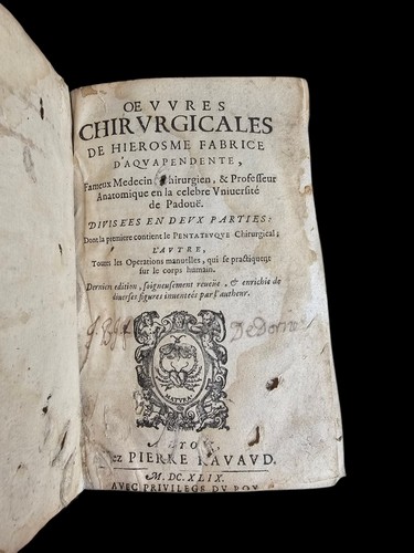 1649 hieronymus fabricius - 1649,