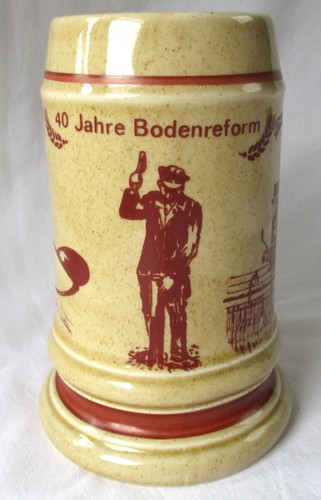 Bierkrug jahre bodenreform - bierkrug,