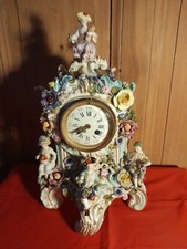 Kaminuhr Meißen blaue  Schwerter Unterglasur 1774 - 1815 Marcolini Zeit