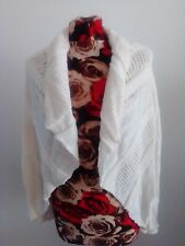 Dunque Strickjacke L  creme-weiß Naturtextilien Neu