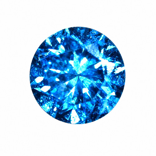 Diamant rund farbe blau - diamant,