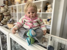 Monika Peter Leicht Künstlerpuppe Vinyl Puppe 63 cm. Top Zustand 