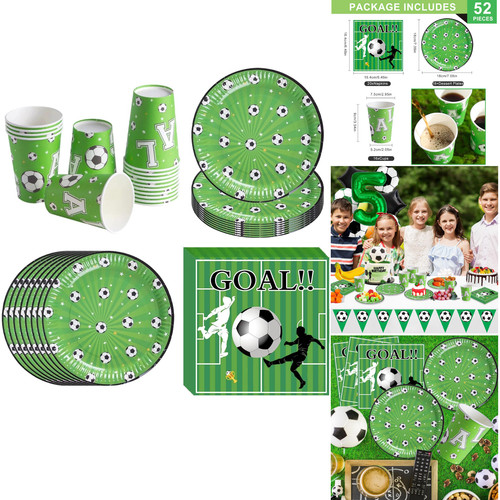 Fußball partygeschirr set - fußball,