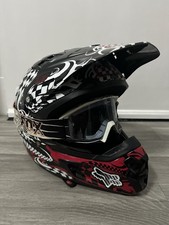 Fox Enduro Cross Helm Rot Mit Brille Größe L Honda 