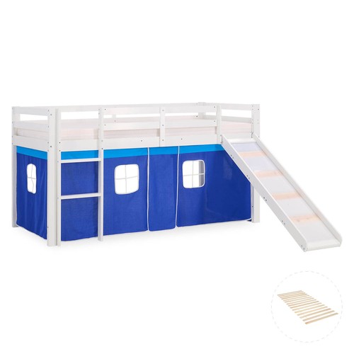 Hochbett 90x200 kinderbett mit - hochbett,