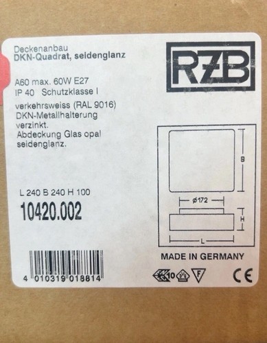 Rzb ersatzglas dkn quadrat - rzb, dkn-quadrat