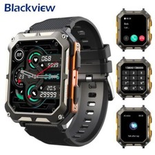 Smartwatch Herren Militär mit Telefonfunktion Pulsmesser Schlafmonitor Sportuhr