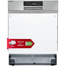 Sharp Geschirrspüler teilintegriert Spülmaschine 60cm AquaStop 14 MGD gebraucht