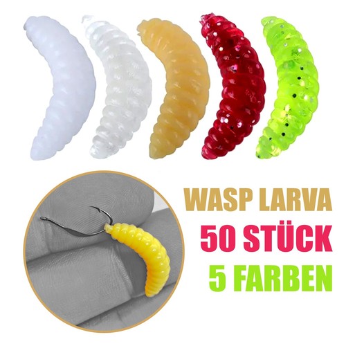 50x künstlichen bienenmaden - künstlichen,