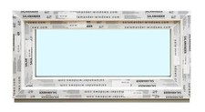 Kunststofffenster Fenster Salamander, 100x50 cm bxh, weiß