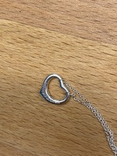 Tiffany & Co. Elsa Peretti, Spain, Herz mit Kette 42cm lang, 925 Sterlingsilber