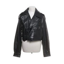 Amisu, Bikerjacke, Damen, Größe: 40, Schwarz, Einfarbig, Lederimitat #TNN