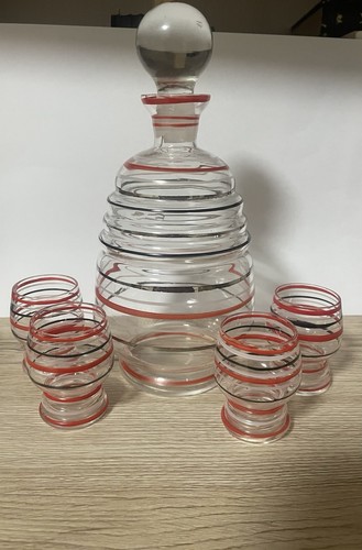 Vintage likörset karaffe mit - vintage,
