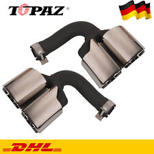 2X Endrohre Auspuffblende für