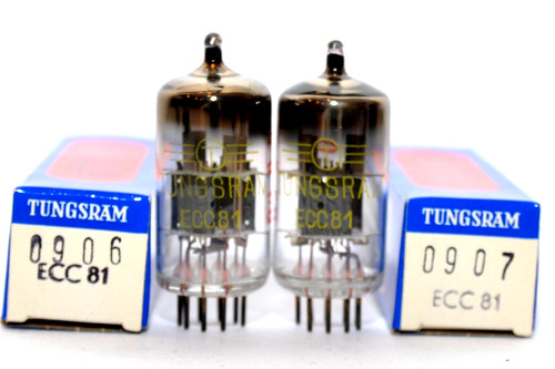 Pair genuine tungsram - tungsram, ecc81