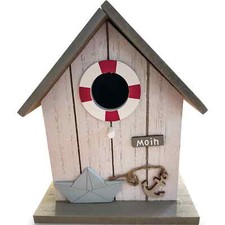 Vogelhaus Filono Moin Maritimes Design Sommer Brutzeit Anker Meer 15 x 12 x 18cm