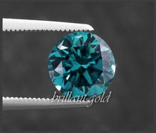 Diamant Brillant Blaugrün, Größe 1-3mm/ 0,01-0,10ct, in Lupenrein-VVS-VS-Si-P