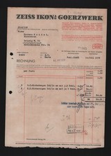 BERLIN-ZEHLENDORF, Rechnung 1936, Zeiss Ikon AG Goerzwerk