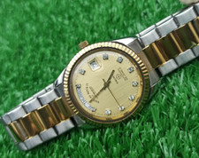 LUXUS WEST END WATCH CO. SOWAR PRIMA AUTOMATIK 25 JEWELS GOLDENES ZIFFERBLATT...