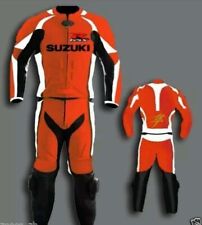 SUZUKI Manner Motorrad Rennen Lederkombi Biker Rindsleder Anzug-S-M-L-XL-XXL-3X