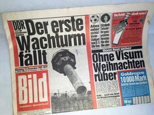 Bildzeitung vom 12.12.1989 DDR