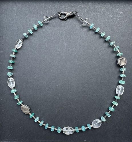 Aquamarin kette bergkristall - aquamarin,