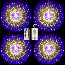 200 LED Feuerwerk Lichterkette Fernbedienung Außen Innen Garten Weihnachtsdeko
