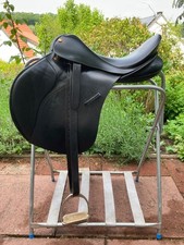 Reitsattel Euroriding, Diamant Spring Tree, schwarz, 17 Zoll, gebraucht