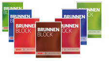 BRUNNEN BRIEFBLOCK SCHREIBBLOCK A4 50 BLATT KARIERT LINIERT UNLINIERT RAUTIERT