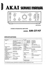 Service Manual-Anleitung für Akai AM-37, AM-47 