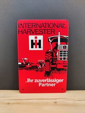 IHC International Harvester CASE Blechschild Traktor Oldtimer Trecker Schlepper