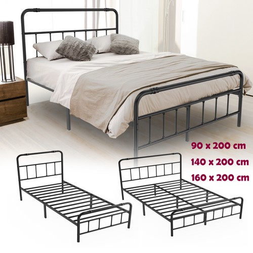 140 160 200cm metallbett - x,