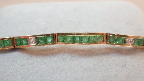 Schönes smaragd diamant - smaragd,