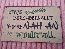 Holzschild Neu 13x20cm Mit