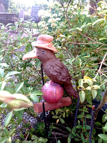 Figur rabe gartenstecker - figur,rabe,,