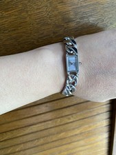 Vintage Burberry Damen-Uhr 925 Sterlingsilber mit Garantie