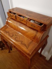 Vintage- Roll-Sekretär, praktisch zum Arbeiten, viel Platz für Kleinteile