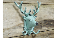 Nr.4592 Garderobe Hirsch Haken Gusseisen Hirsch Geweih Kleiderhake Neu 