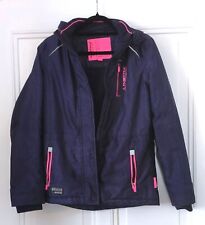 Outdoor Jacke Wasserfest DunkelBlau mit Kapuze Gr. 170 "Raintex"