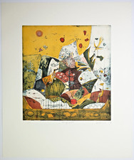 ELFRIEDE OTTO - Bergwelt - Farbradierung, handsigniert und nummeriert