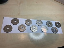 10 Münzen LOT Dänemark Denmark 25 Ore Danmark 1967 - 1979