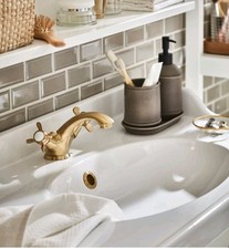 NEU OVP Mischbatterie Ikea Runskär Messing Retro  goldfarben Vintage Badezimmer 