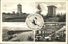 Brocken Harz Hexe Besen Eisenbahn 1142 Meter ü. Meer