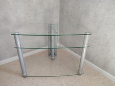 TV-HIFI-Rack mit 3 Glas-Ebenen