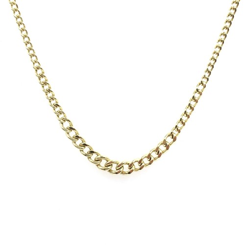 8kt gelbgold panzer goldkette - gelbgold,