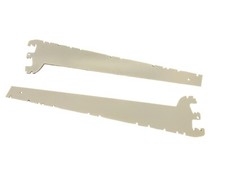 Konsolenpaar T57cm 3H cremeweiß Regal Konsolen Halter für Eden Tegometall ITAB*